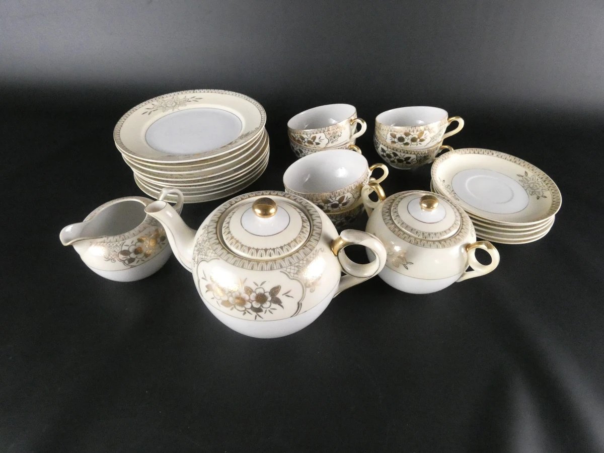 Vintage Japans porseleinen theeservies - Chikaramachi