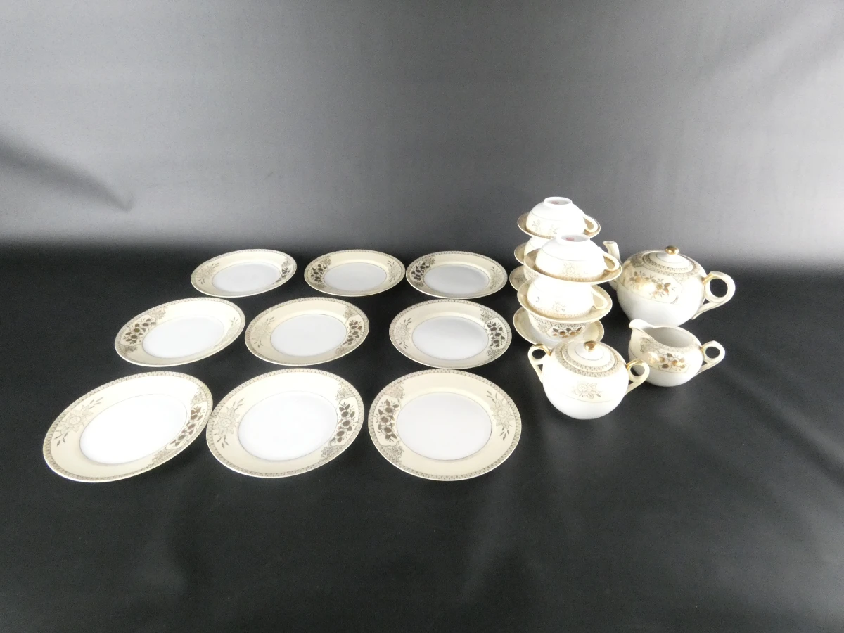 Vintage Japans porseleinen theeservies - Chikaramachi
