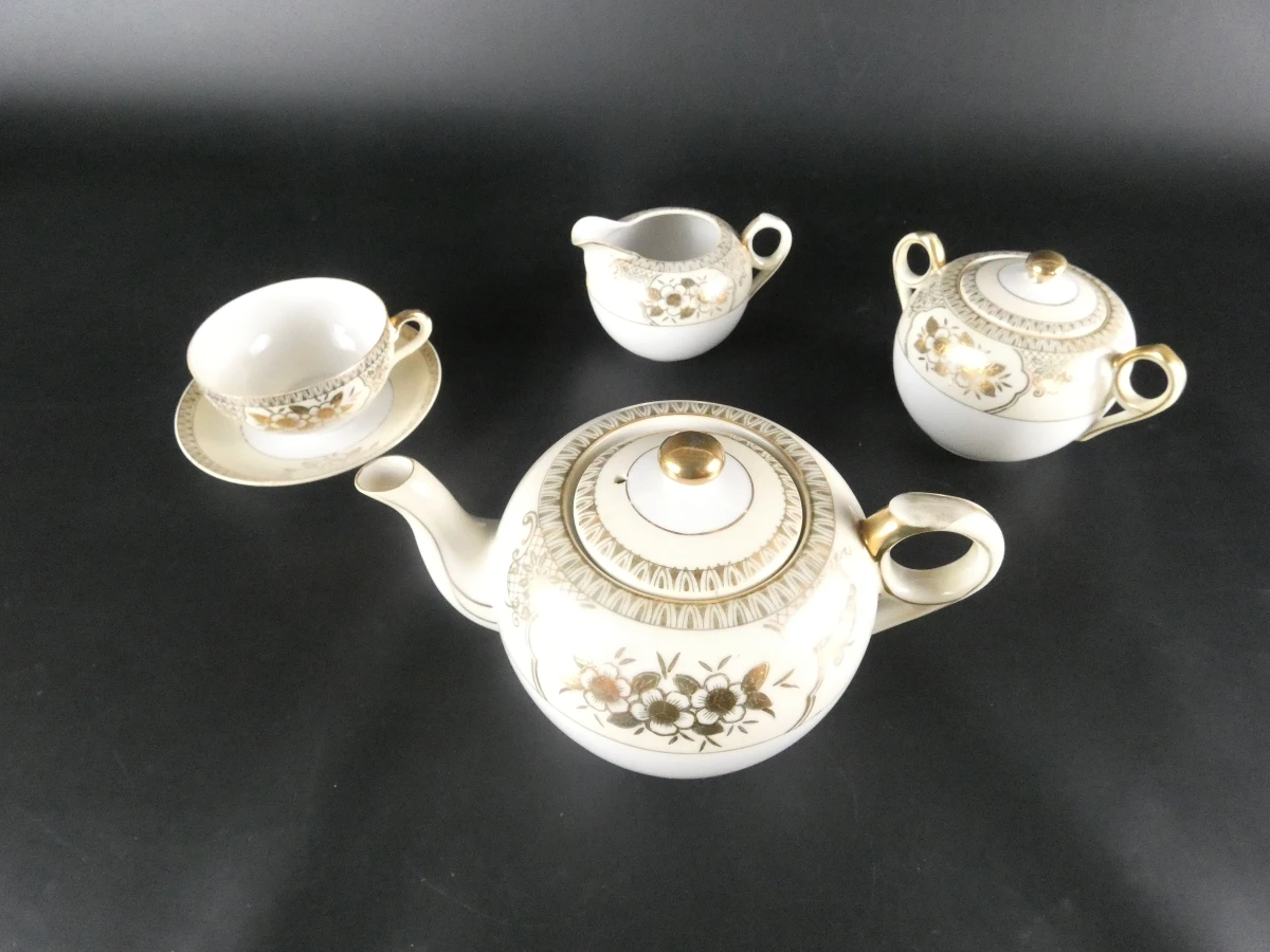Vintage Japans porseleinen theeservies - Chikaramachi