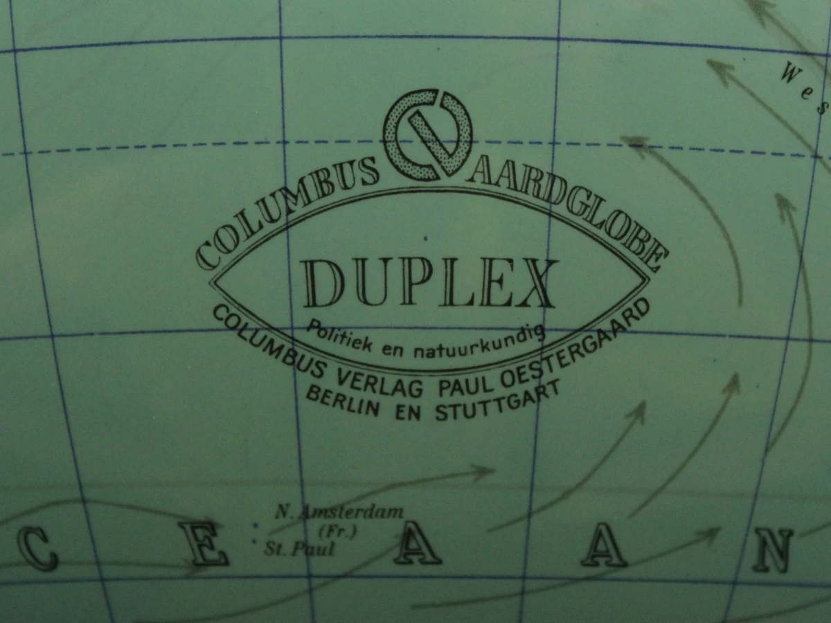 Verlichte wereldbol Columbus Duplex aardglobe