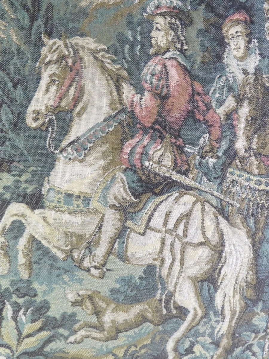 Groot Gobelin met jachtscène - ingelijst