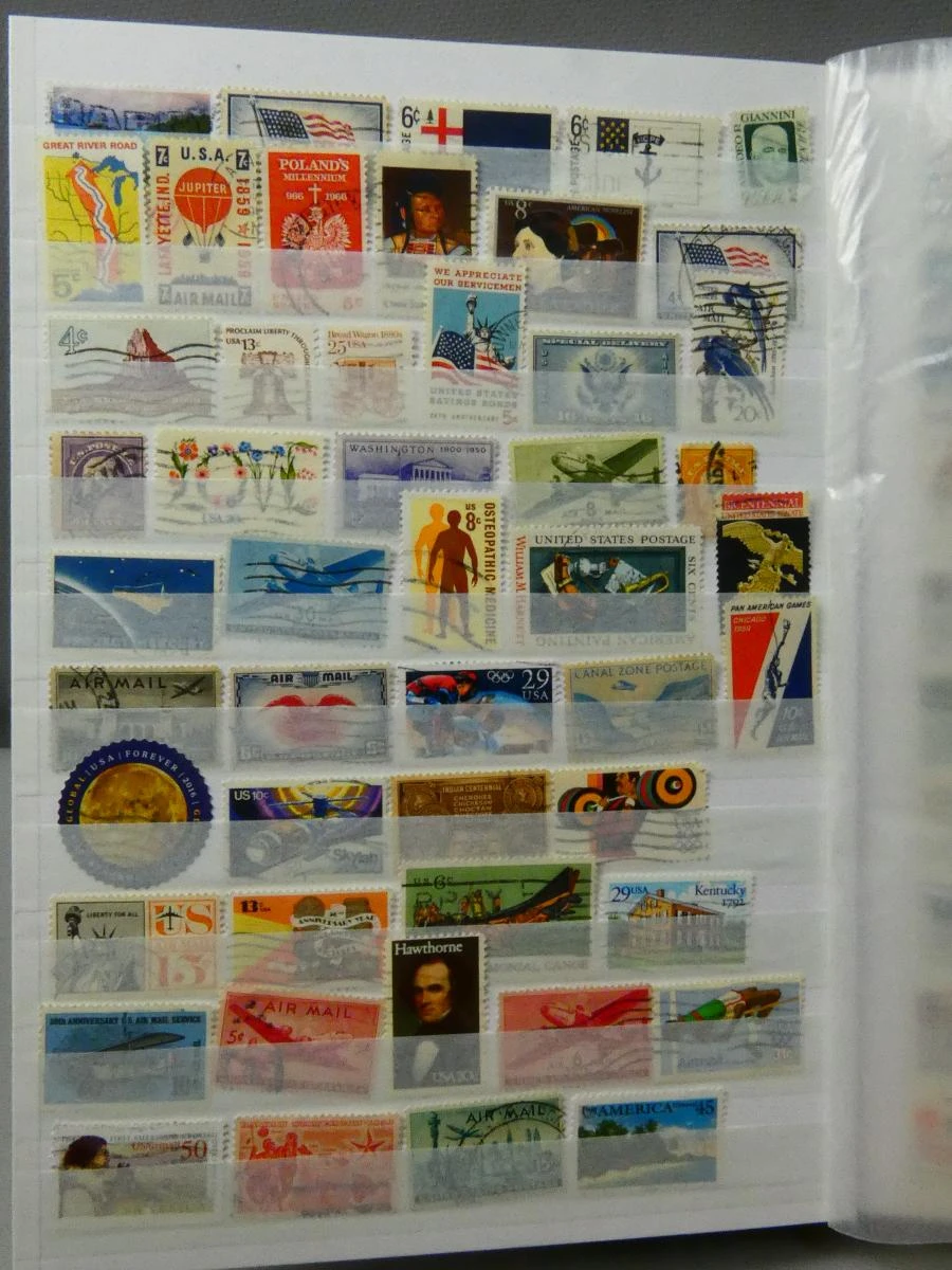 Postzegelverzameling USA in album