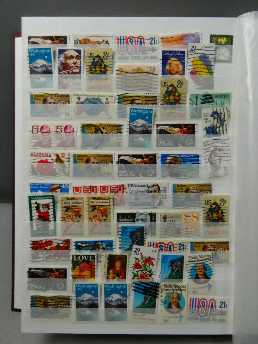 Postzegelverzameling USA in album