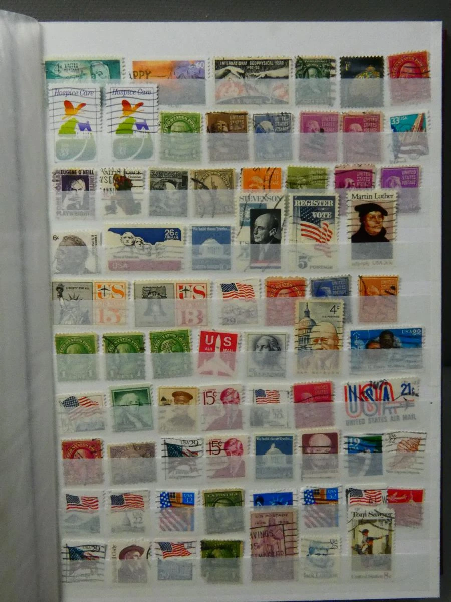 Postzegelverzameling USA in album