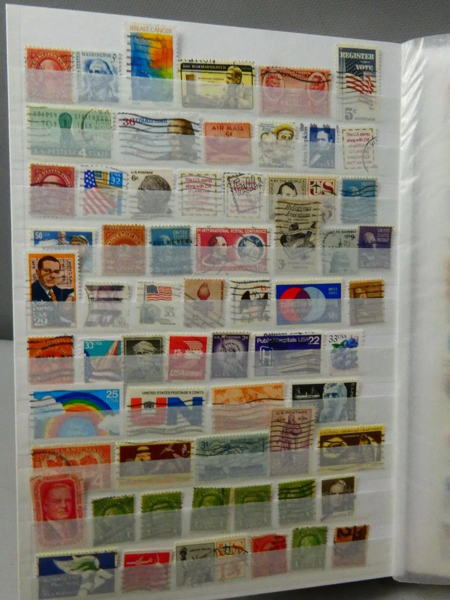 Postzegelverzameling USA in album