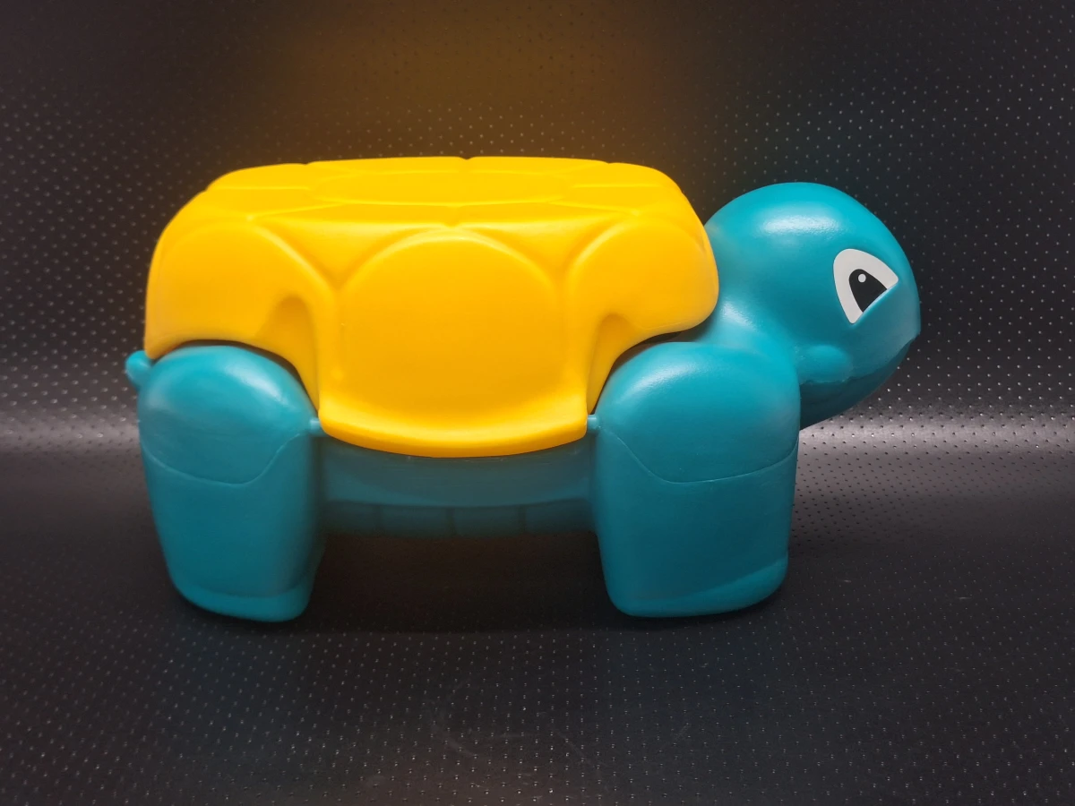 Vintage Curver schildpad opstapje / opbergbox