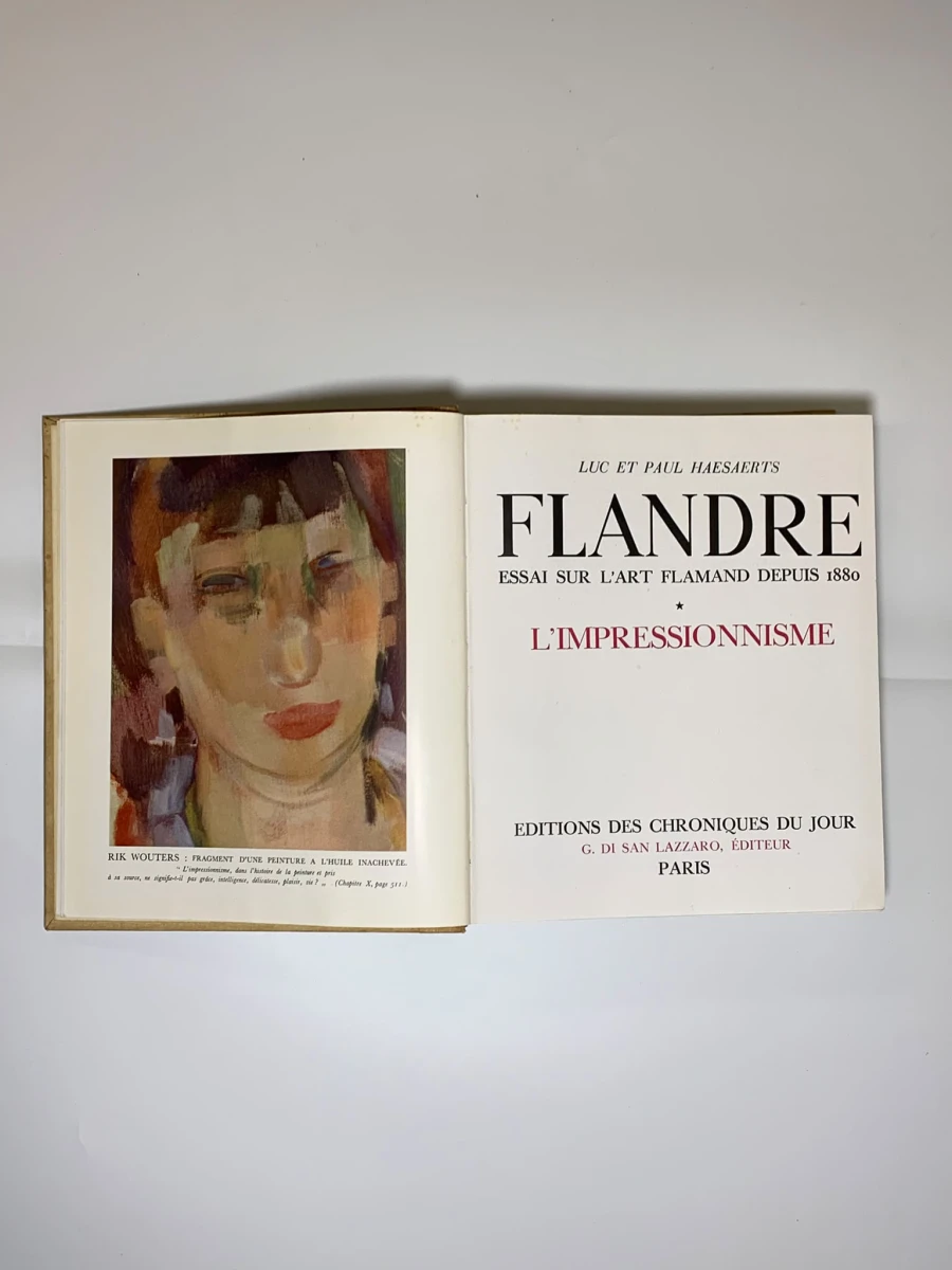 Flandre Essai sur l'art flamand depuis 1880