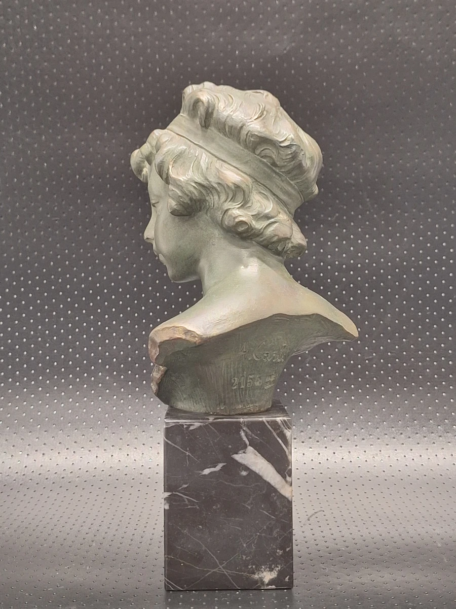 Elegante buste "Jongen" - Antonio Carli, België, ca. 1920–1950