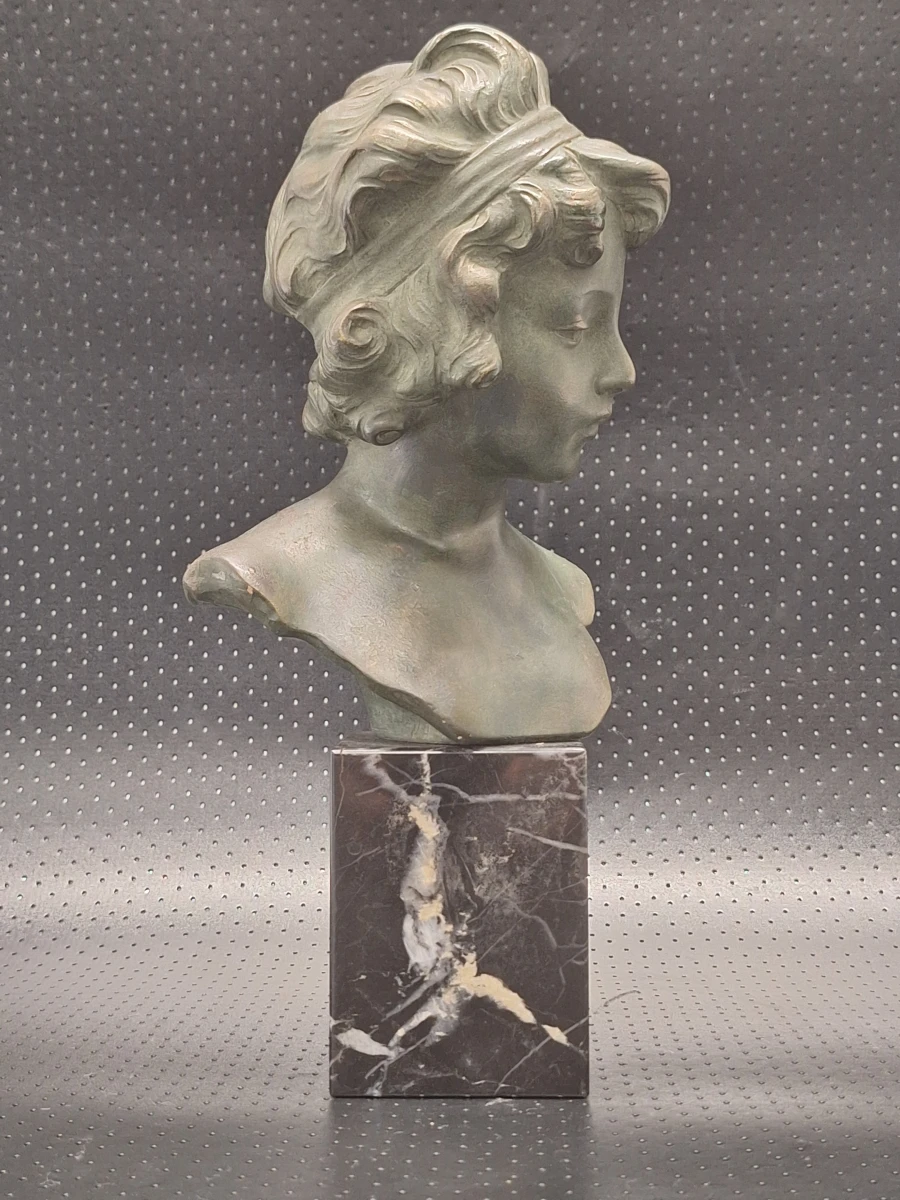 Elegante buste "Jongen" - Antonio Carli, België, ca. 1920–1950