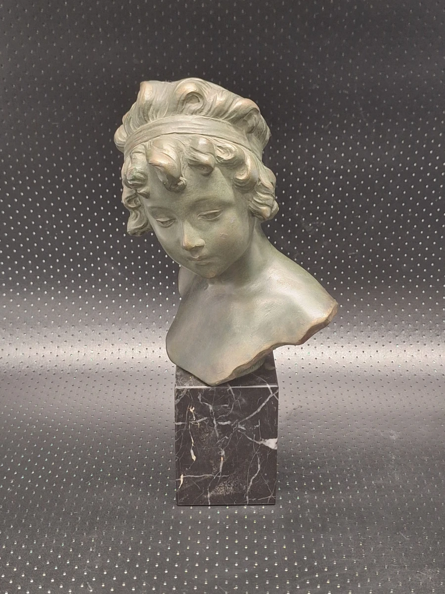 Elegante buste "Jongen" - Antonio Carli, België, ca. 1920–1950