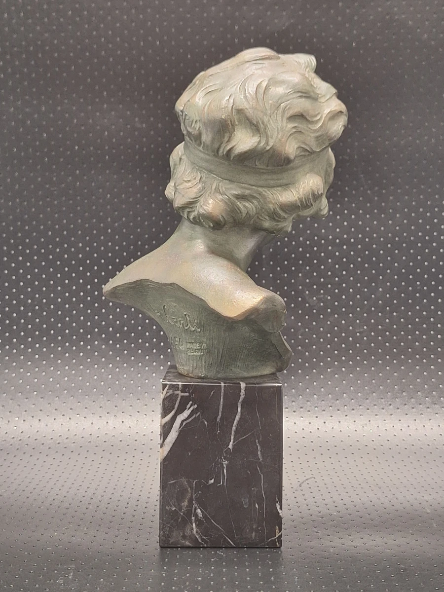 Elegante buste "Jongen" - Antonio Carli, België, ca. 1920–1950