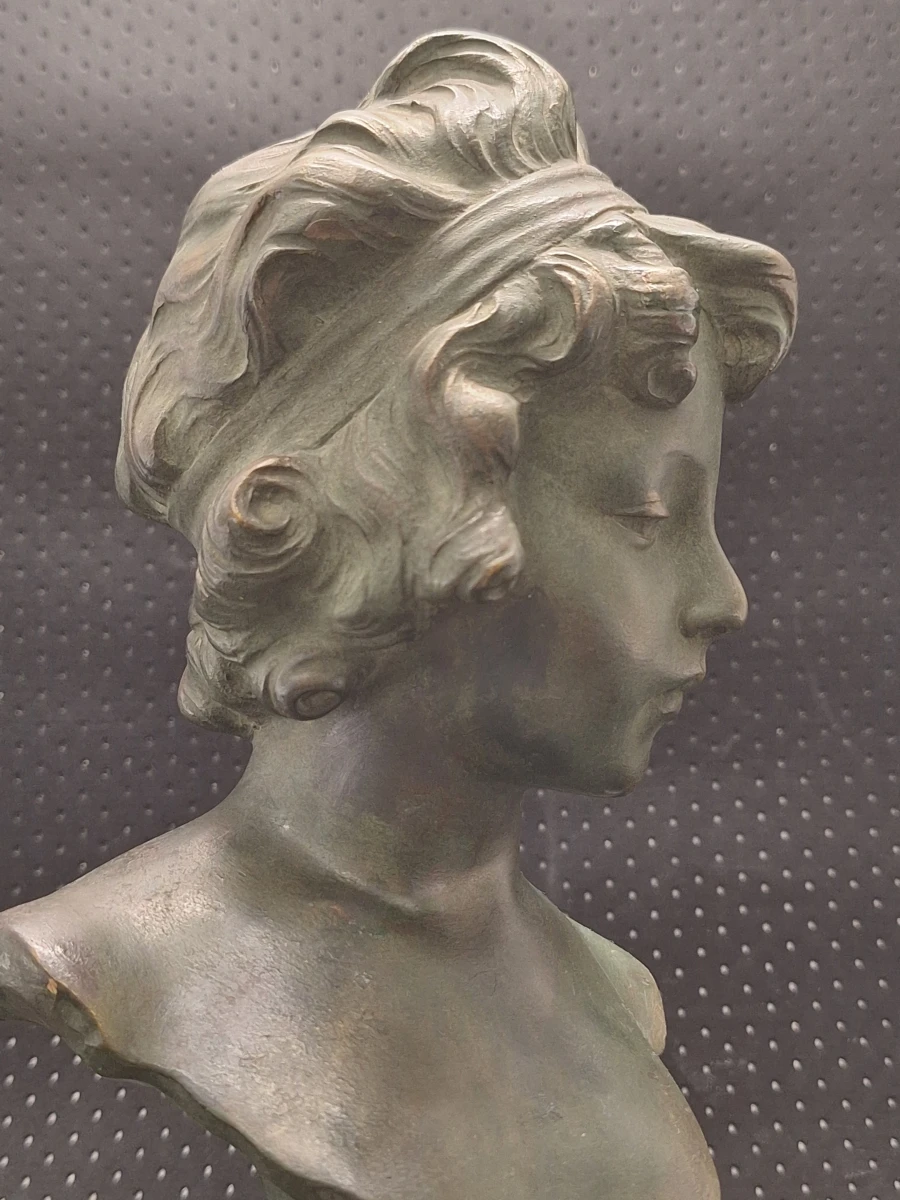 Elegante buste "Jongen" - Antonio Carli, België, ca. 1920–1950