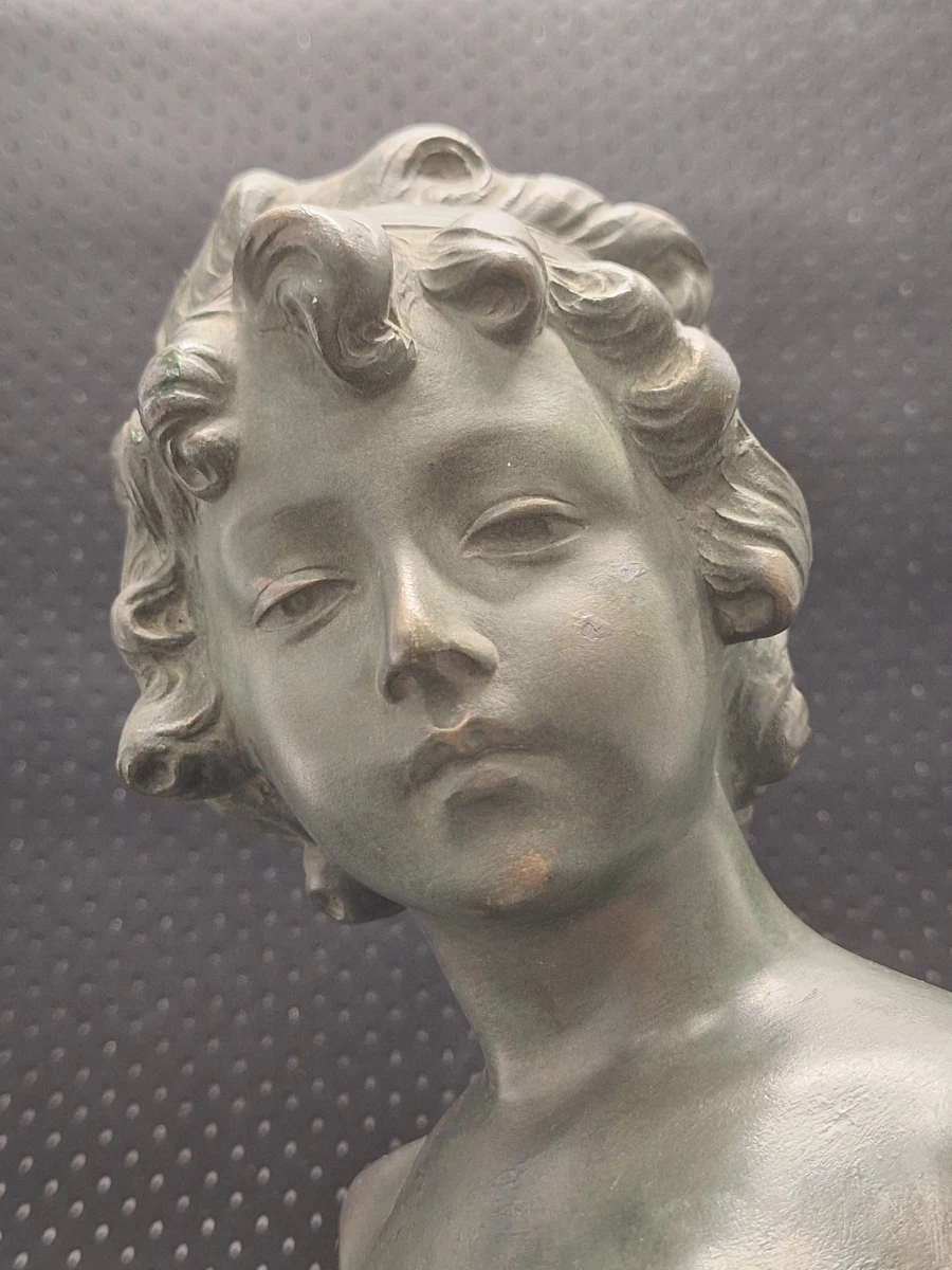 Elegante buste "Jongen" - Antonio Carli, België, ca. 1920–1950