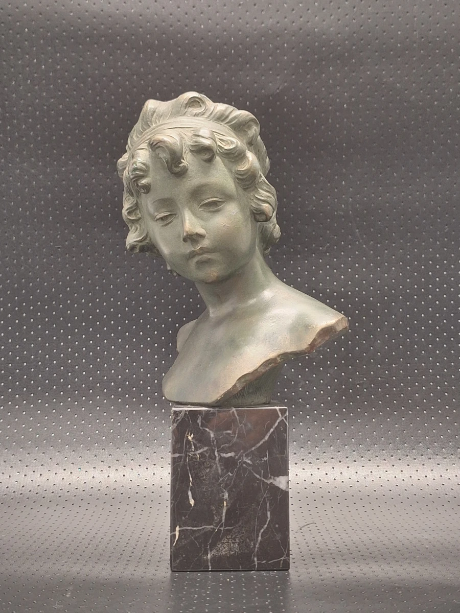 Elegante buste "Jongen" - Antonio Carli, België, ca. 1920–1950