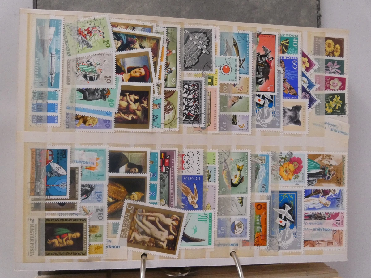 Verzameling postzegels met albums en catalogus