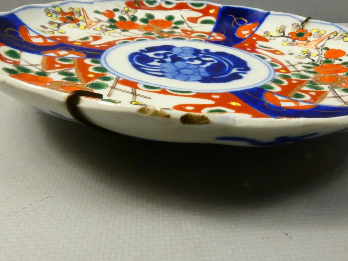 Set van 2 decoratieve antieke Japanse Imari wandborden