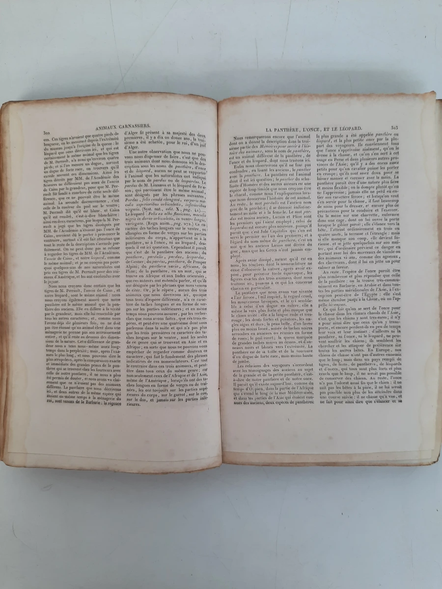 Antiek Boek (1835) – Oeuvres Complètes de Buffon (Tome 5) – Ed. P. Duménil Paris – Natuurlijke Historie met Cuvier