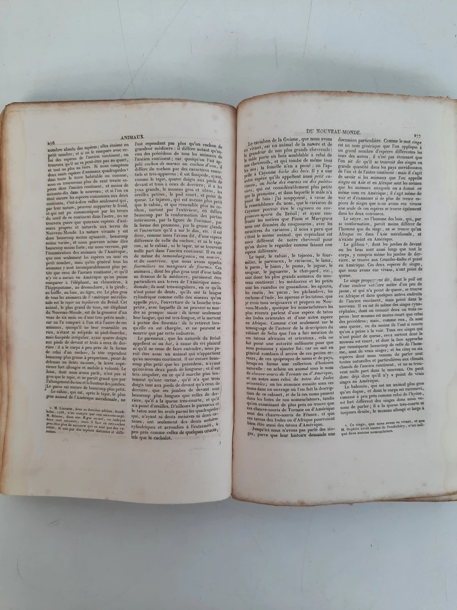 Antiek Boek (1835) – Oeuvres Complètes de Buffon (Tome 5) – Ed. P. Duménil Paris – Natuurlijke Historie met Cuvier