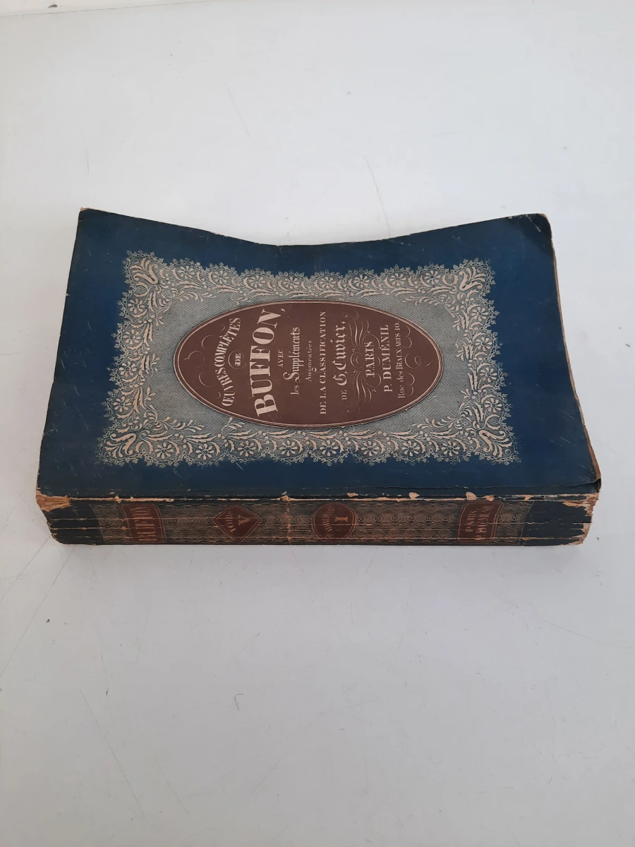 Antiek Boek (1835) – Oeuvres Complètes de Buffon (Tome 5) – Ed. P. Duménil Paris – Natuurlijke Historie met Cuvier