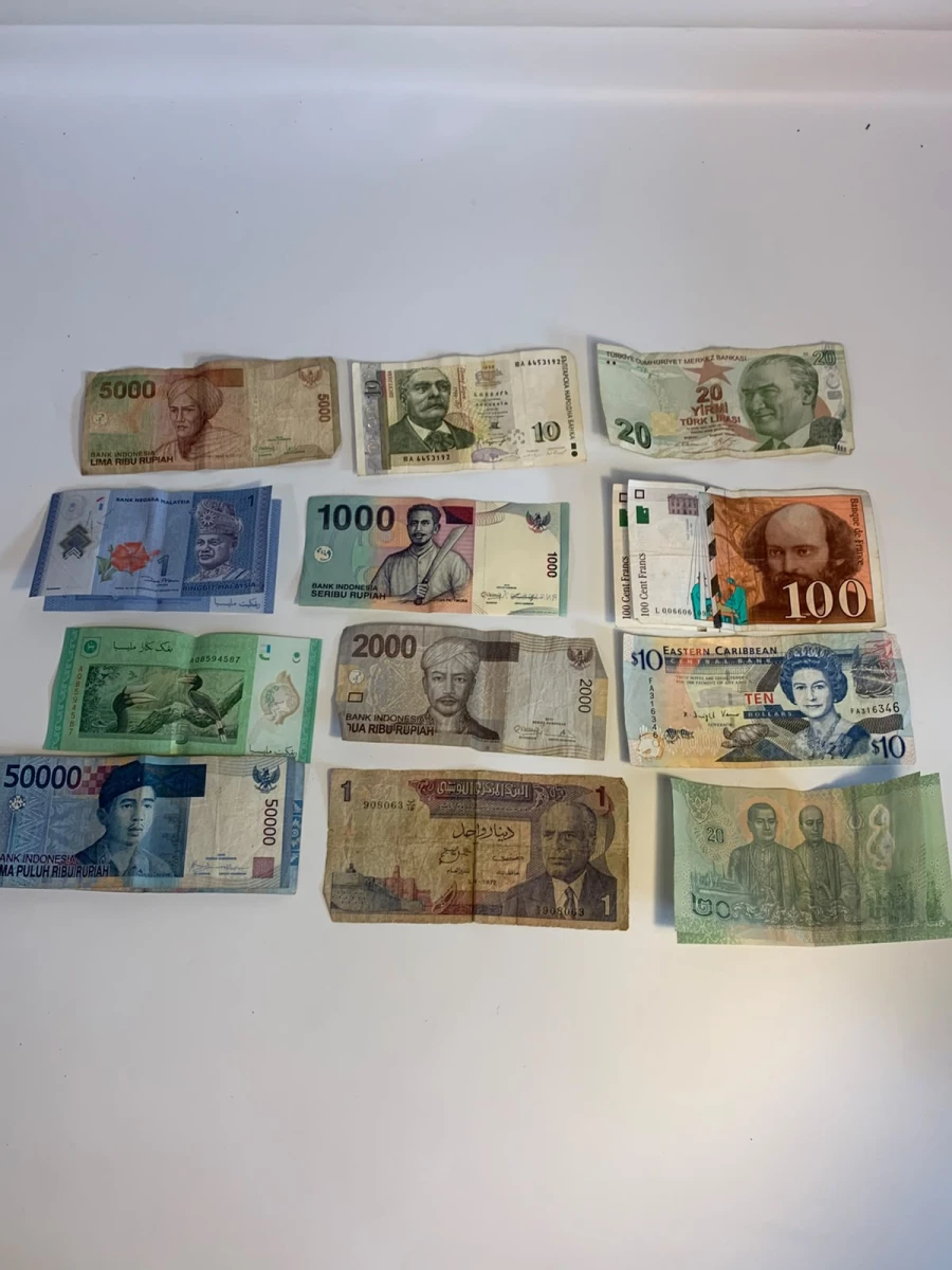Set oude munten en biljetten