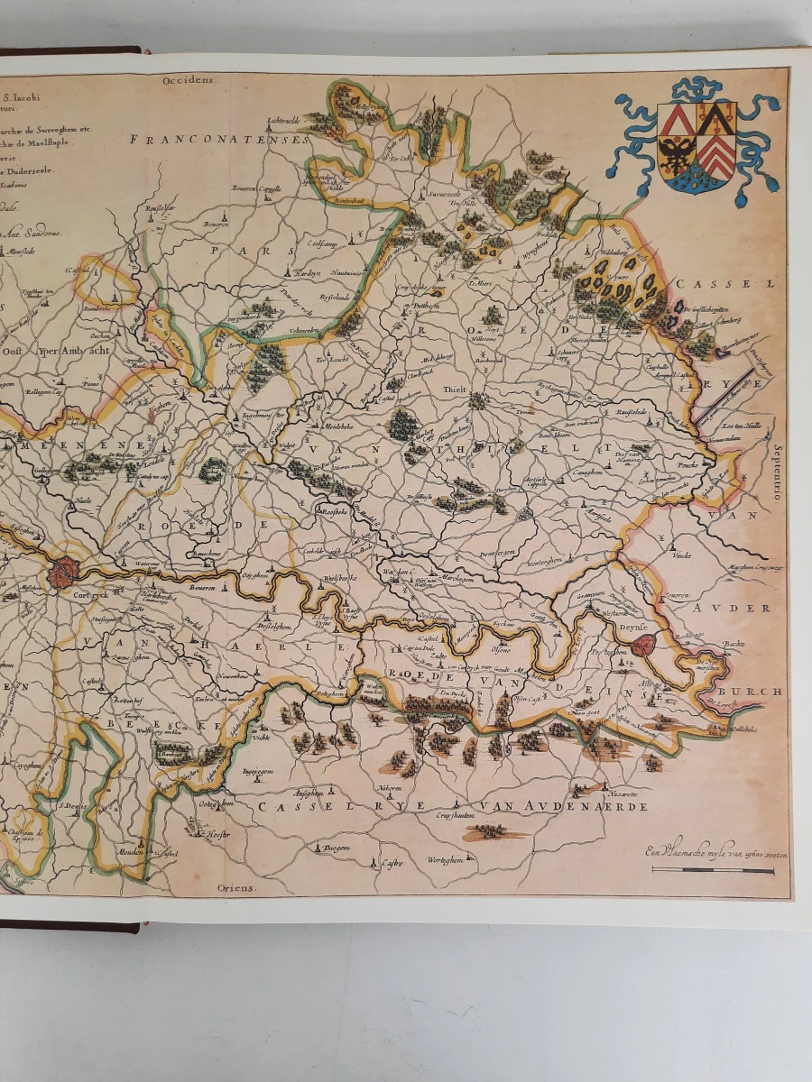 Prachtig Grootformaat Atlas: Vlaanderen in oude kaarten – Jozef Bossu (1982)