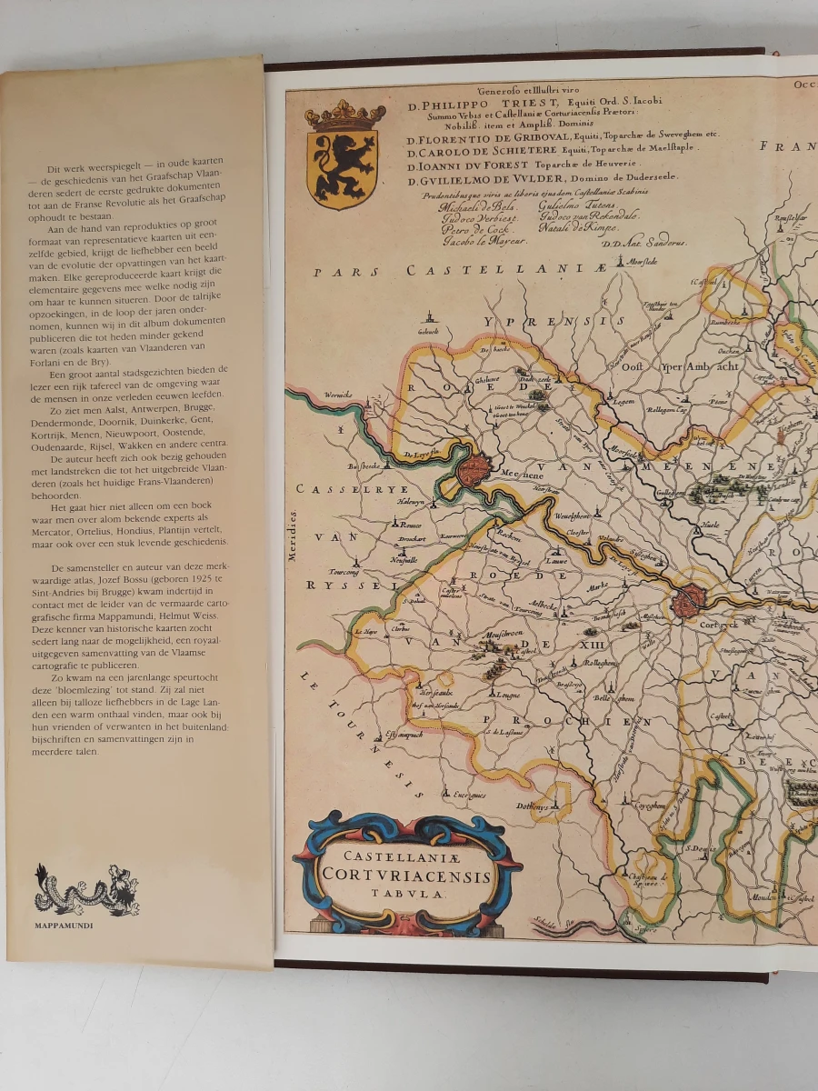 Prachtig Grootformaat Atlas: Vlaanderen in oude kaarten – Jozef Bossu (1982)