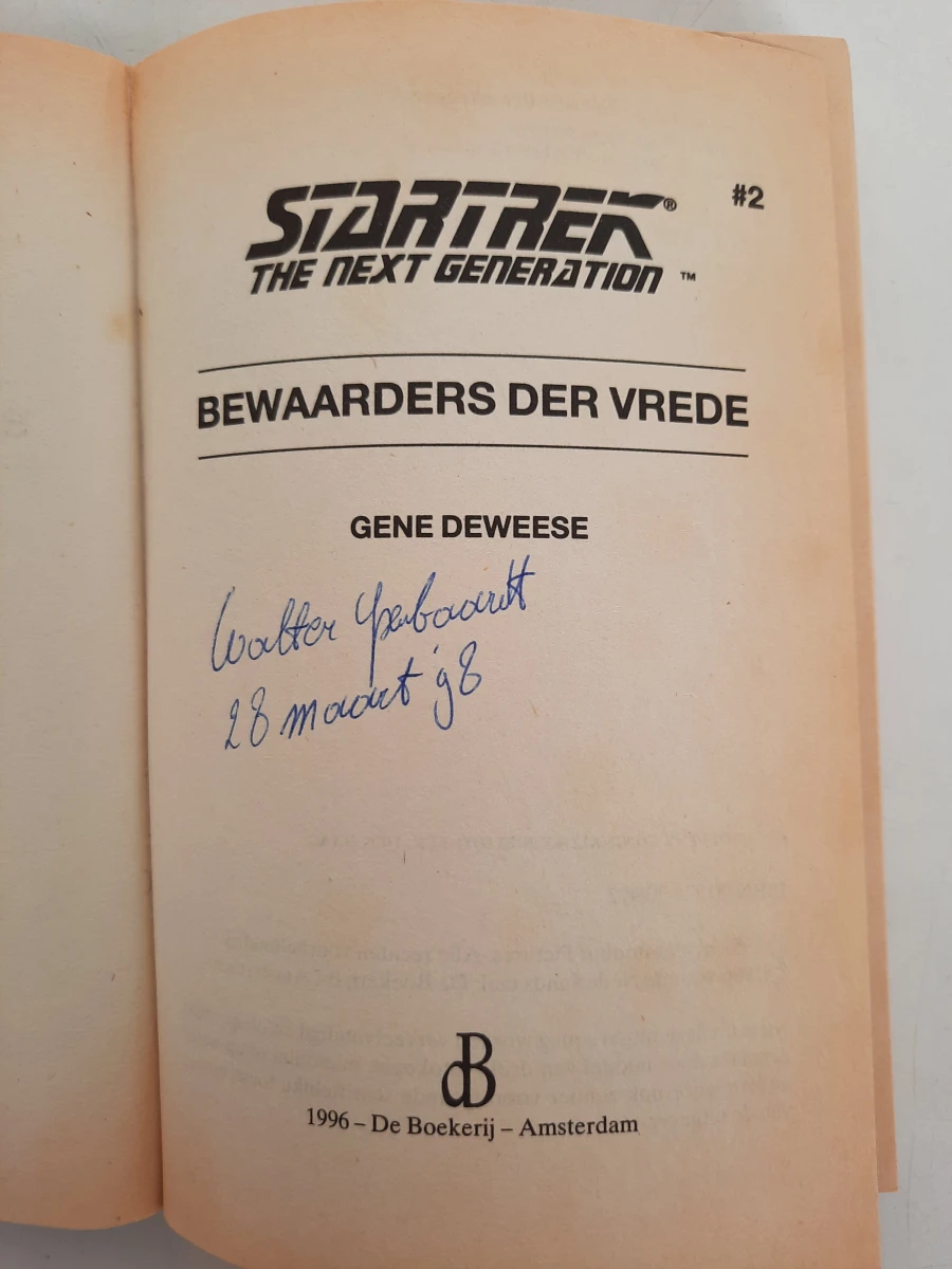 Lot van 3 Star Trek: The Next Generation paperbacks (De Boekerij)