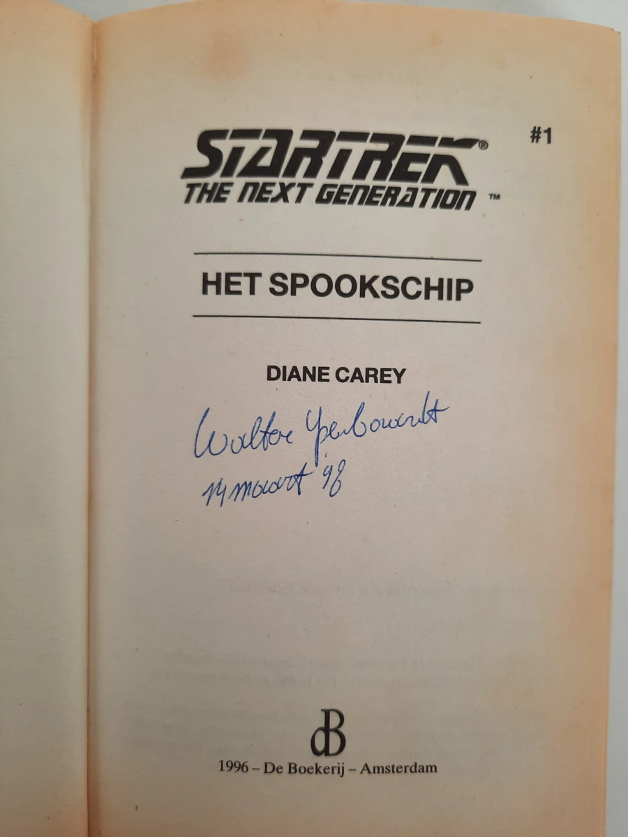 Lot van 3 Star Trek: The Next Generation paperbacks (De Boekerij)