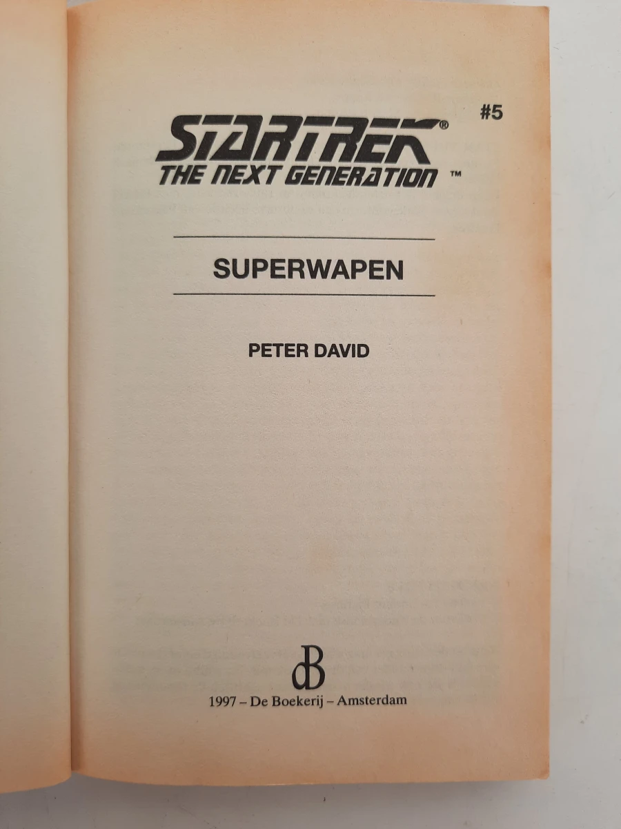 Lot van 3 Star Trek: The Next Generation paperbacks (De Boekerij)
