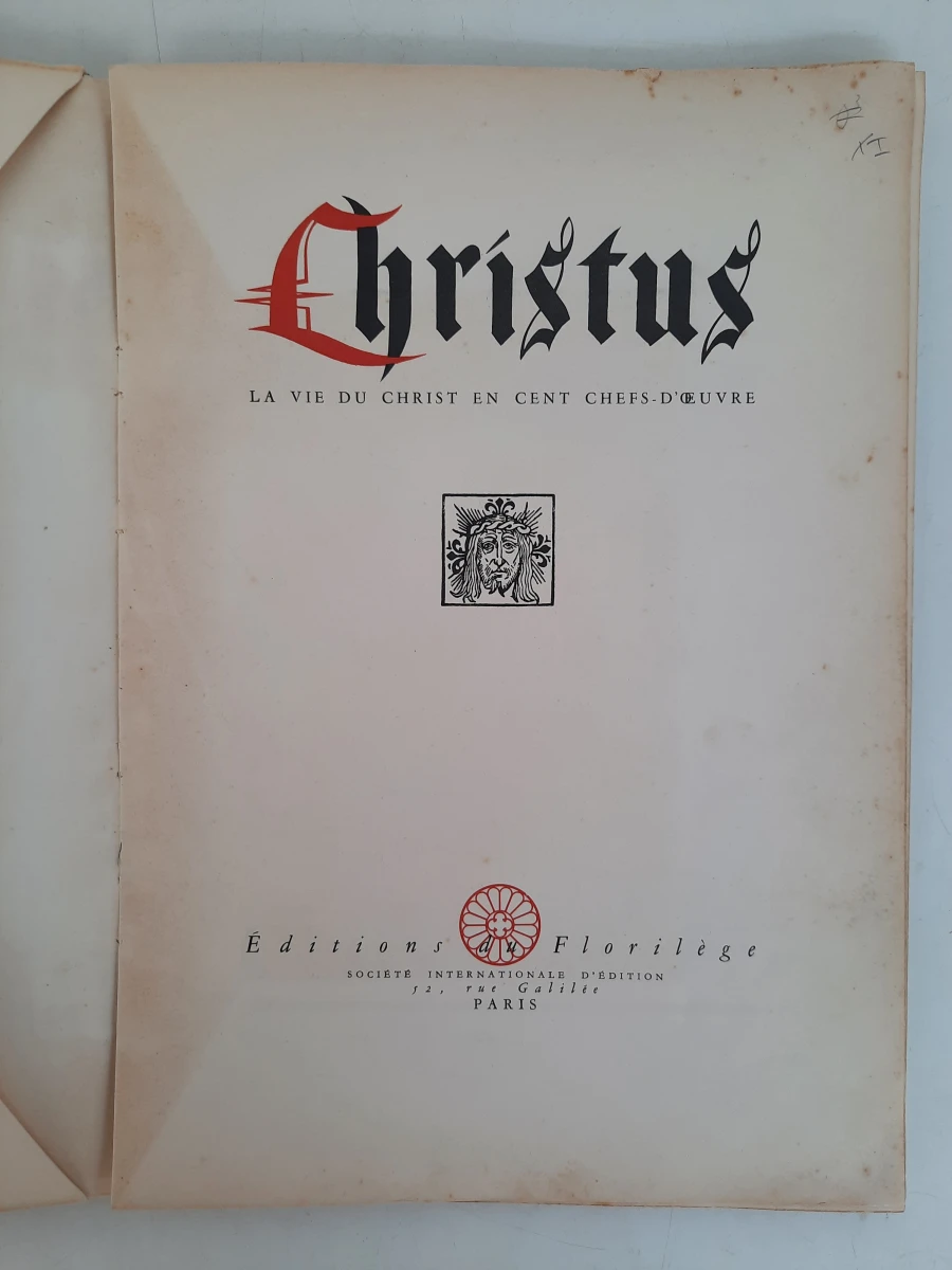 Zeldzaam Kunstboek "Christus: La Vie du Christ en Cent Chefs-d'Œuvre" (Eerste Druk, 1950)