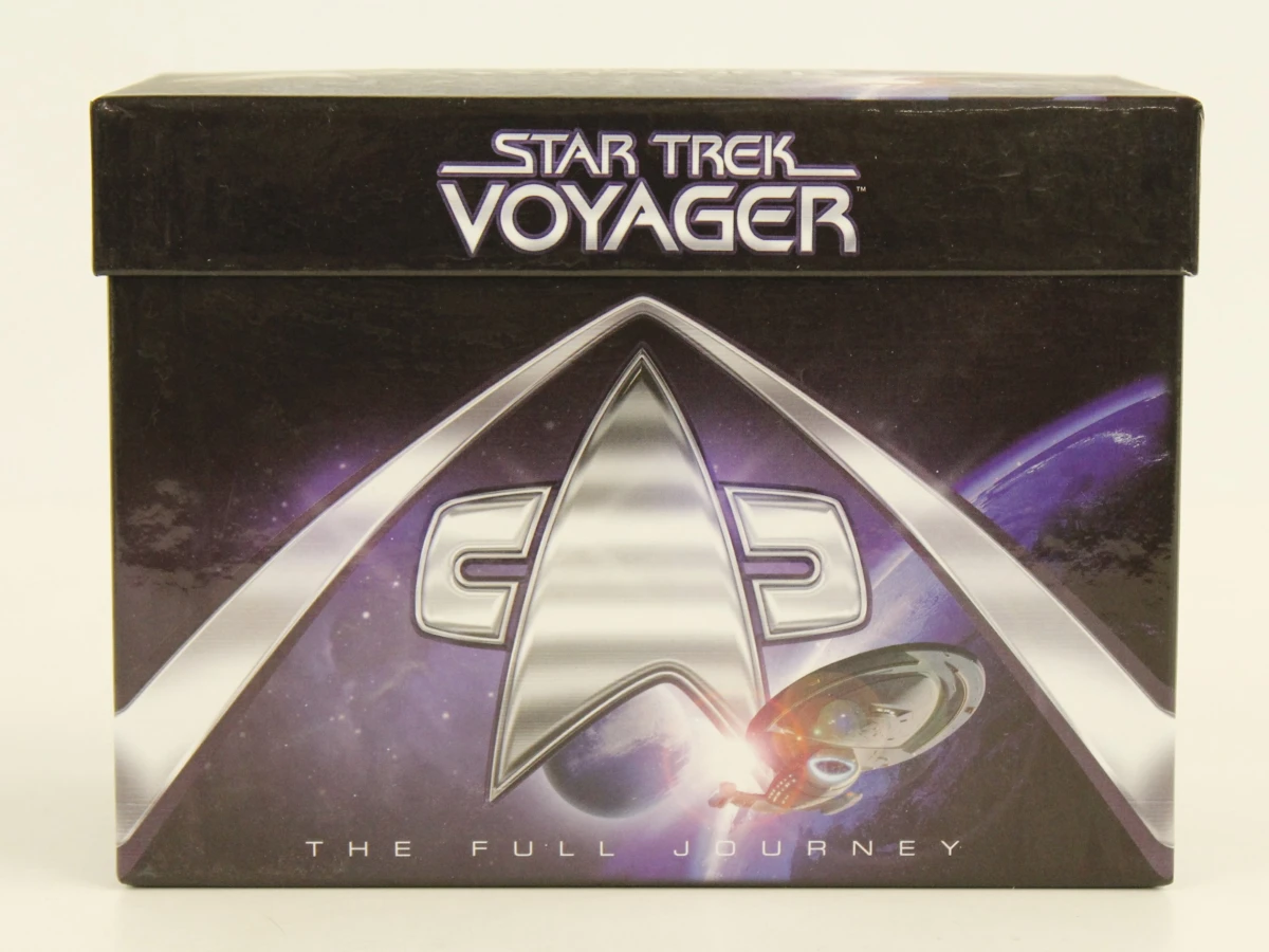Star Trek Voyager & Enterprice DVD-box en Star Trek - Hirogen Hunter Warship Model