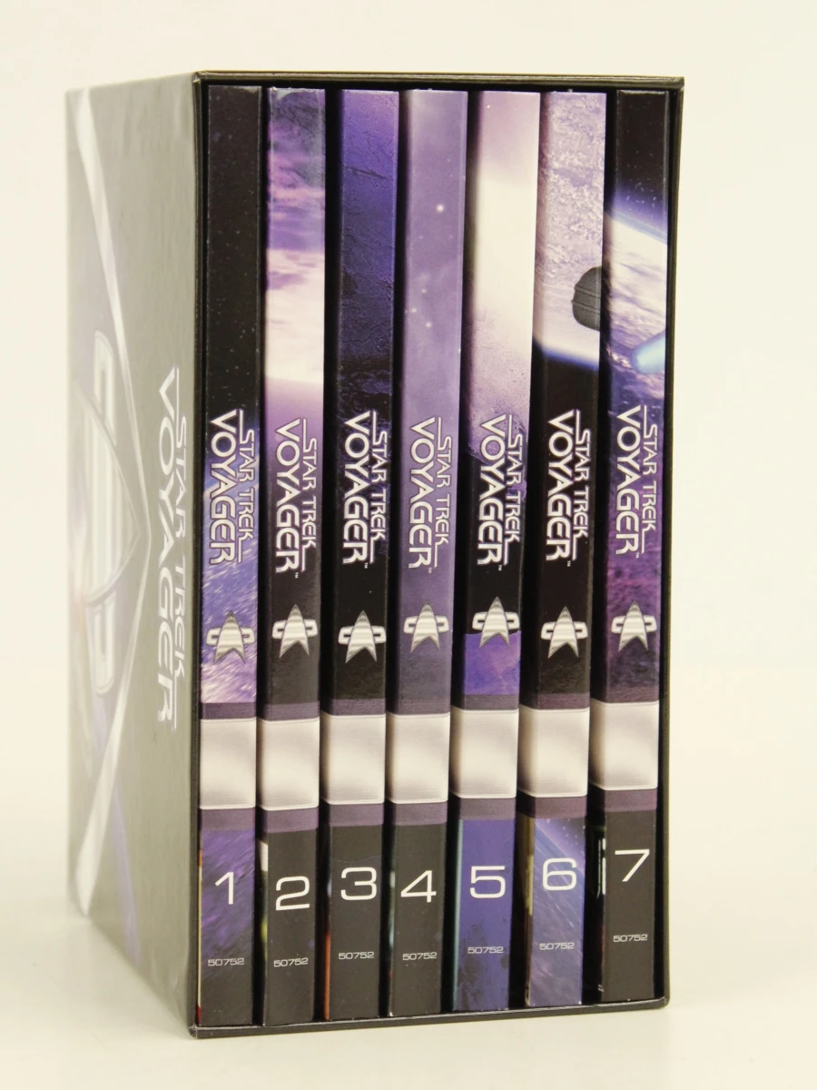Star Trek Voyager & Enterprice DVD-box en Star Trek - Hirogen Hunter Warship Model