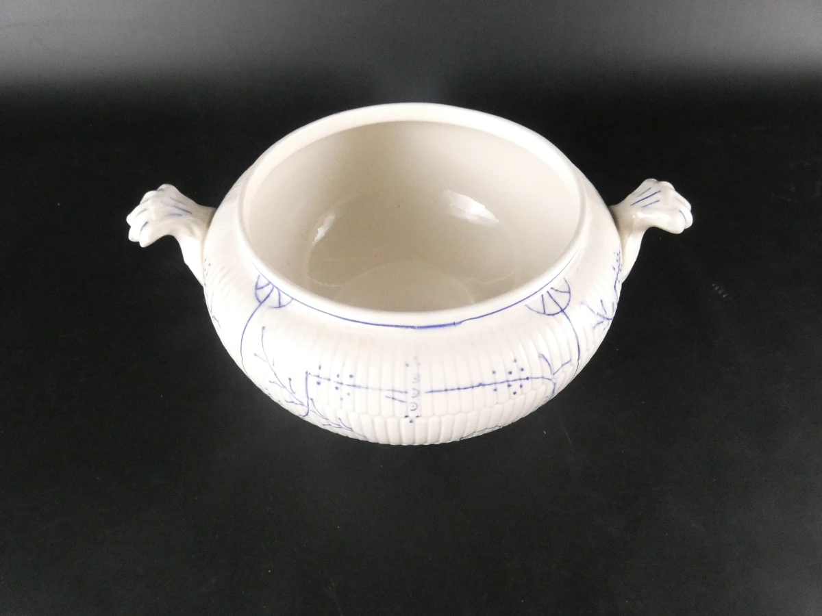 Vintage Boch La Louvière servies met blauw decor(57 stuks)