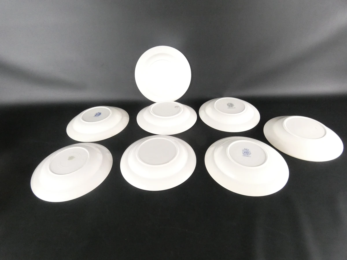 Vintage Boch La Louvière servies met blauw decor(57 stuks)