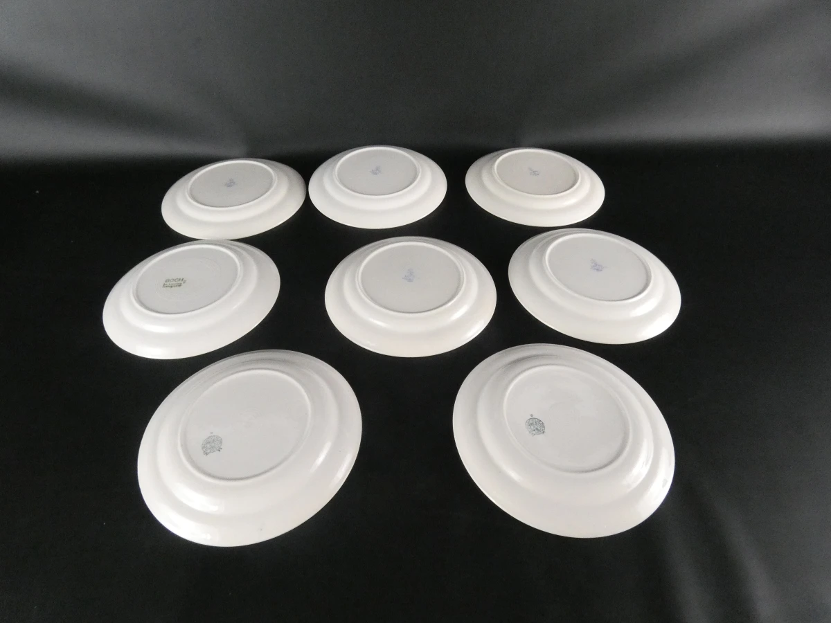 Vintage Boch La Louvière servies met blauw decor(57 stuks)
