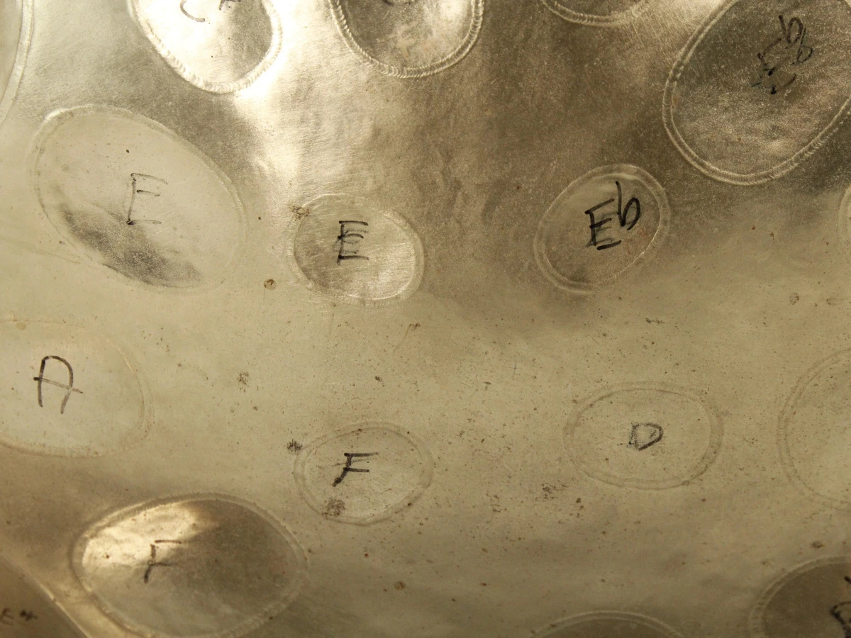 Steel tongue drum met koffer
