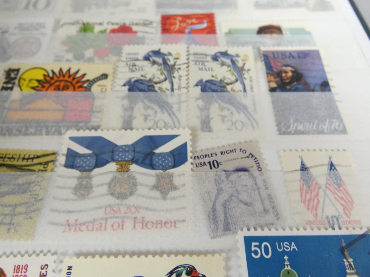 Groene postzegelboek USA
