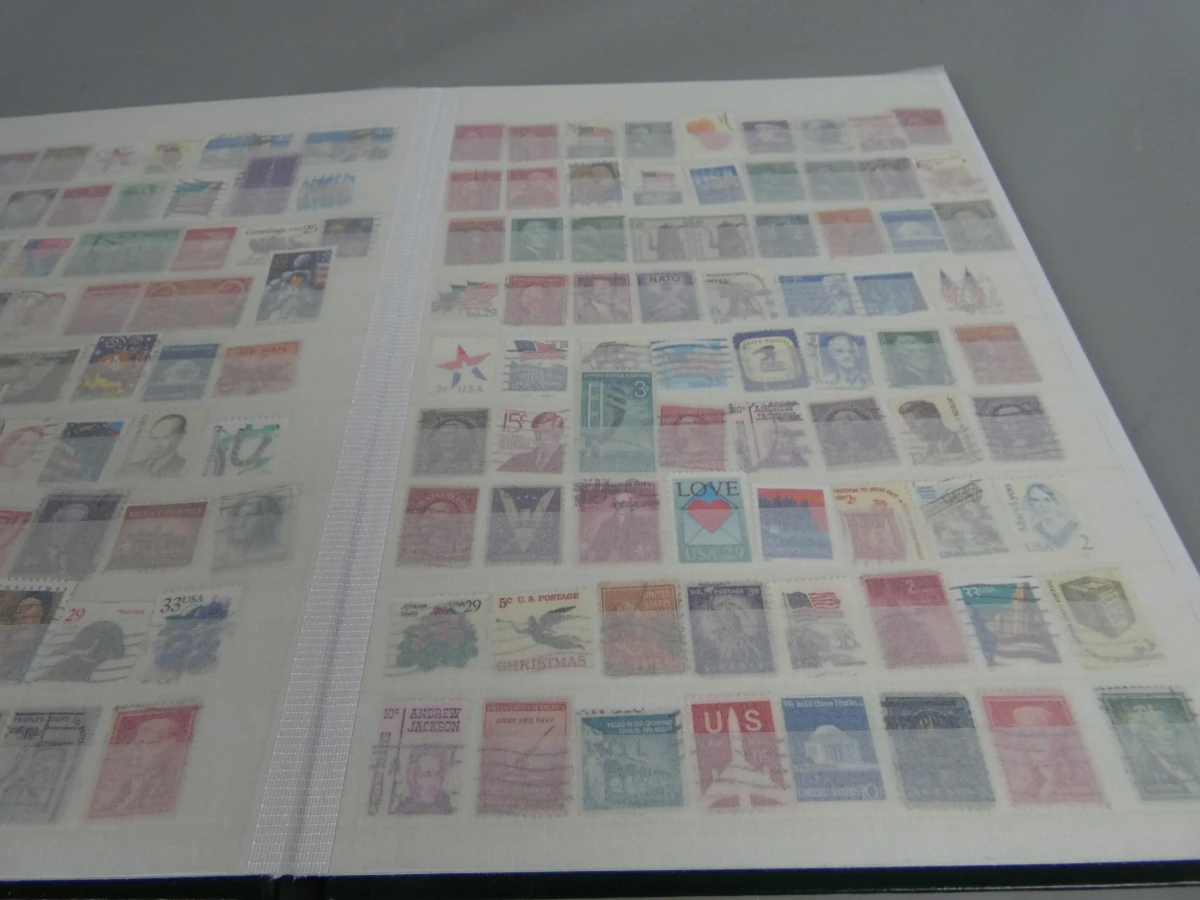 Groene postzegelboek USA