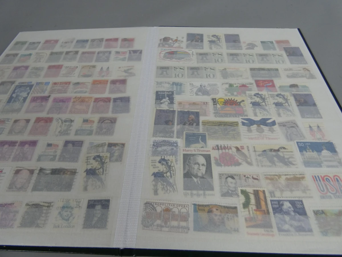 Groene postzegelboek USA