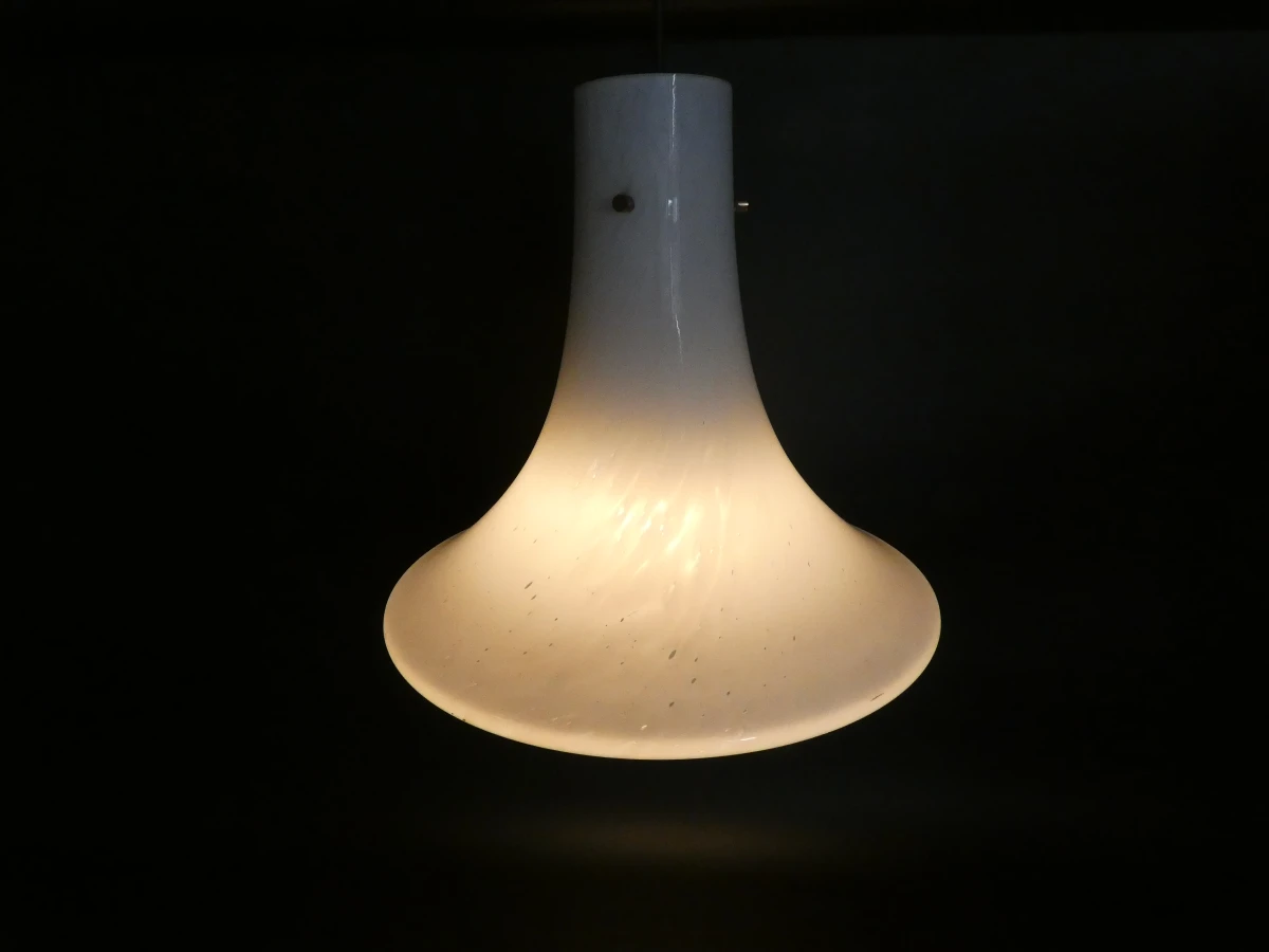 Vintage opaalglas hanglamp