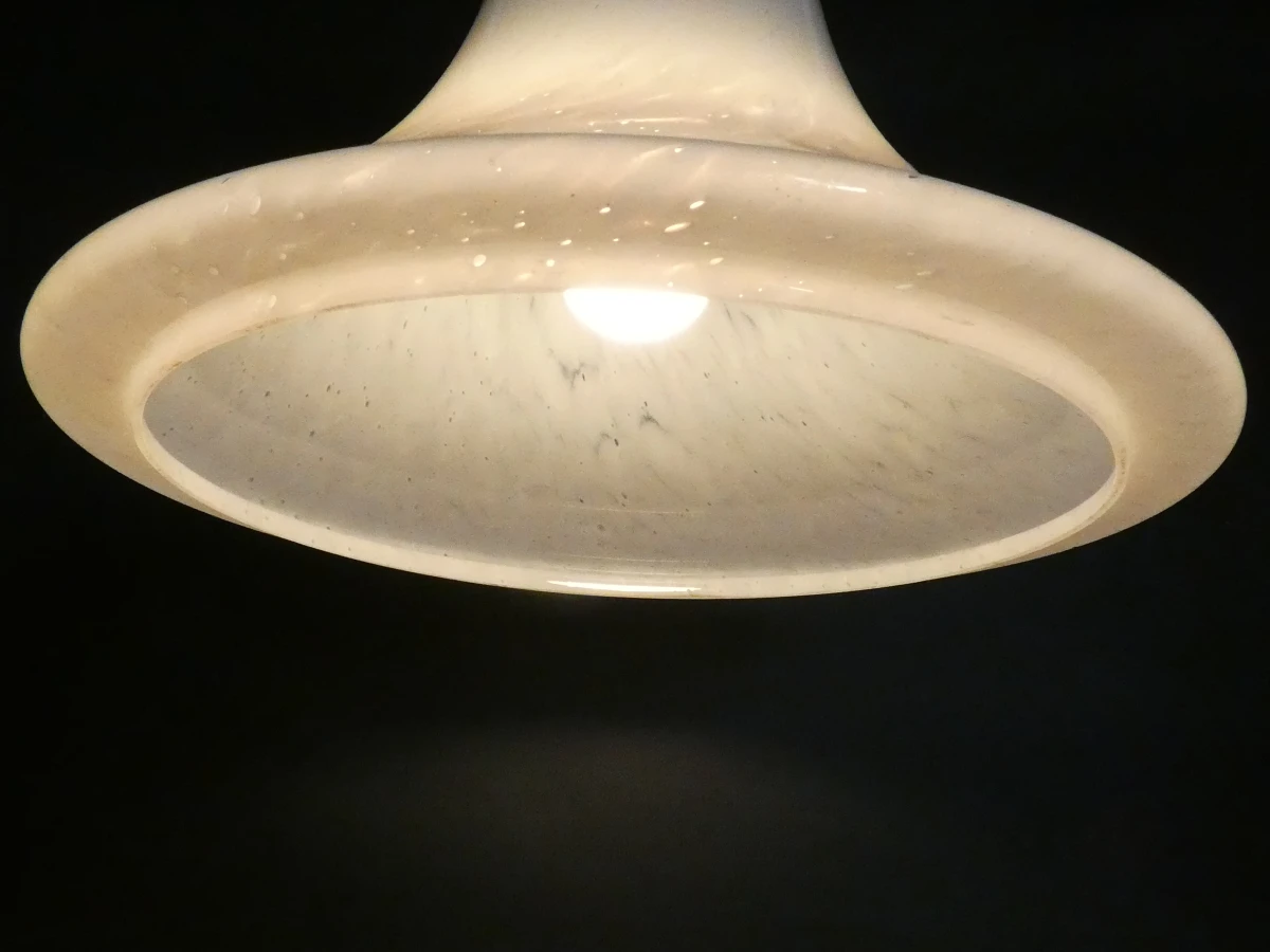 Vintage opaalglas hanglamp