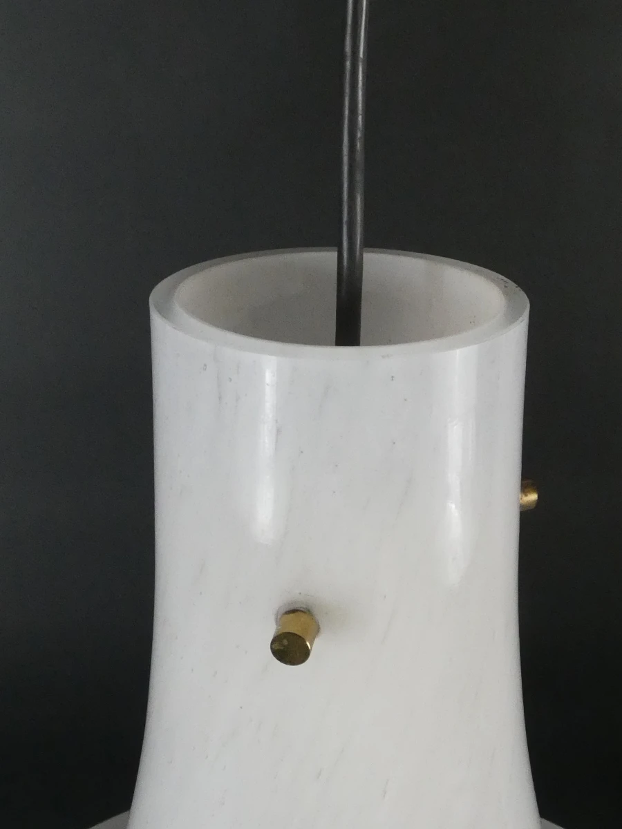 Vintage opaalglas hanglamp
