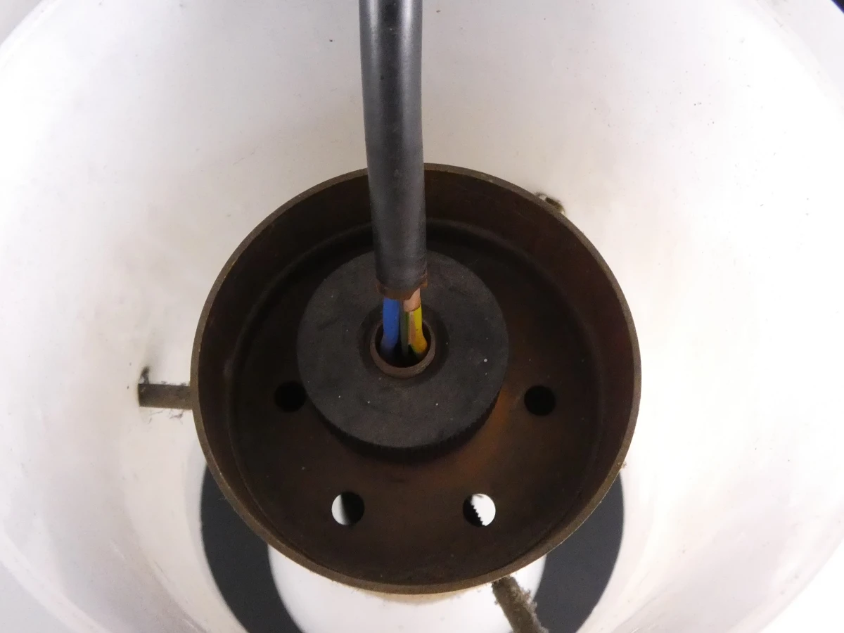 Vintage opaalglas hanglamp