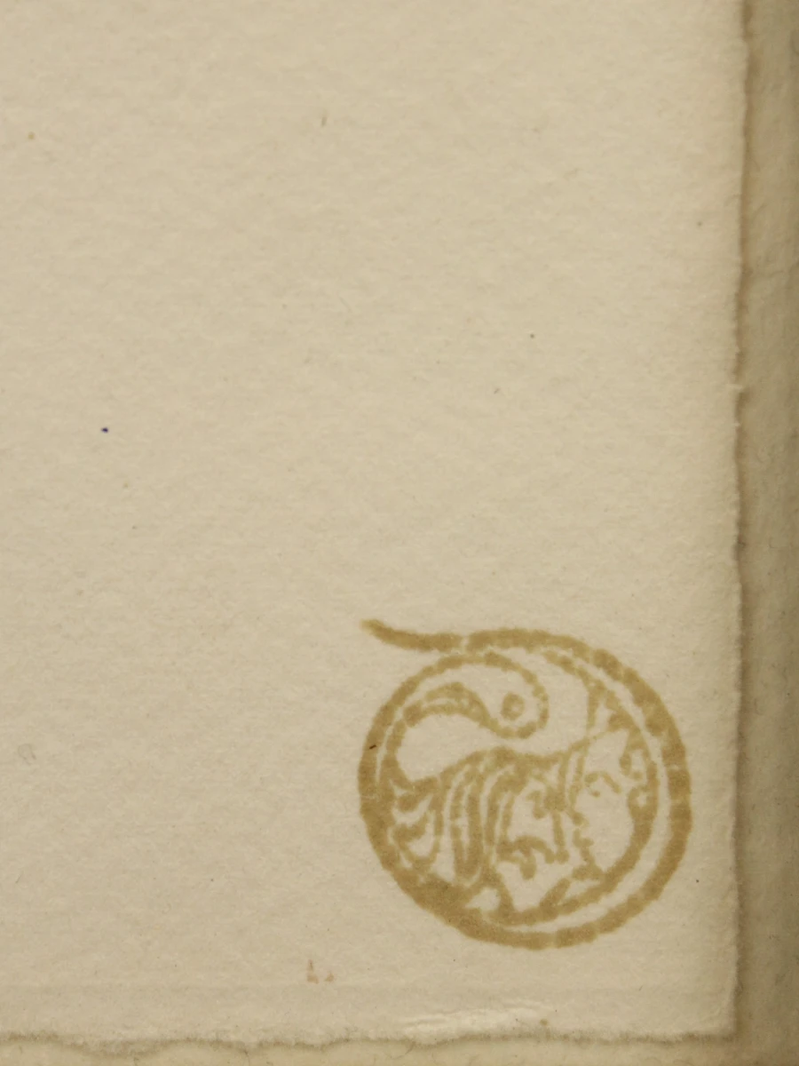 Gesigneerde grafisch werk 'Face à Face I' van Christiane Frenay