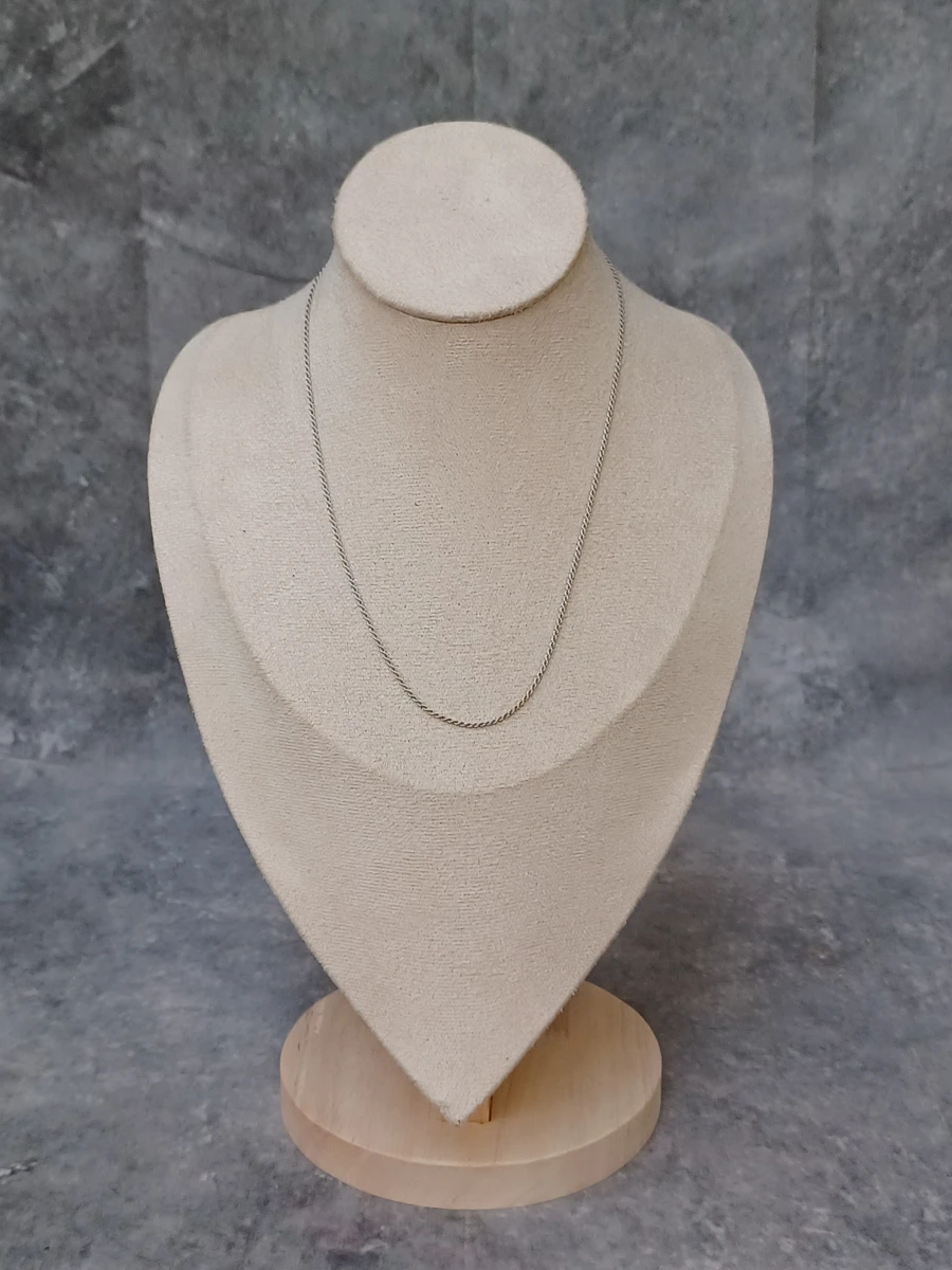 Prachtige 14 karaat witgouden gordelketting "Rope Chain"