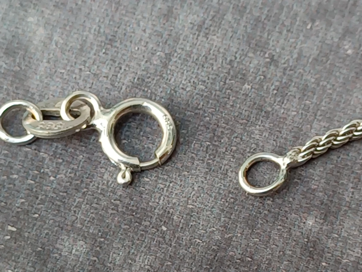 Prachtige 14 karaat witgouden gordelketting "Rope Chain"