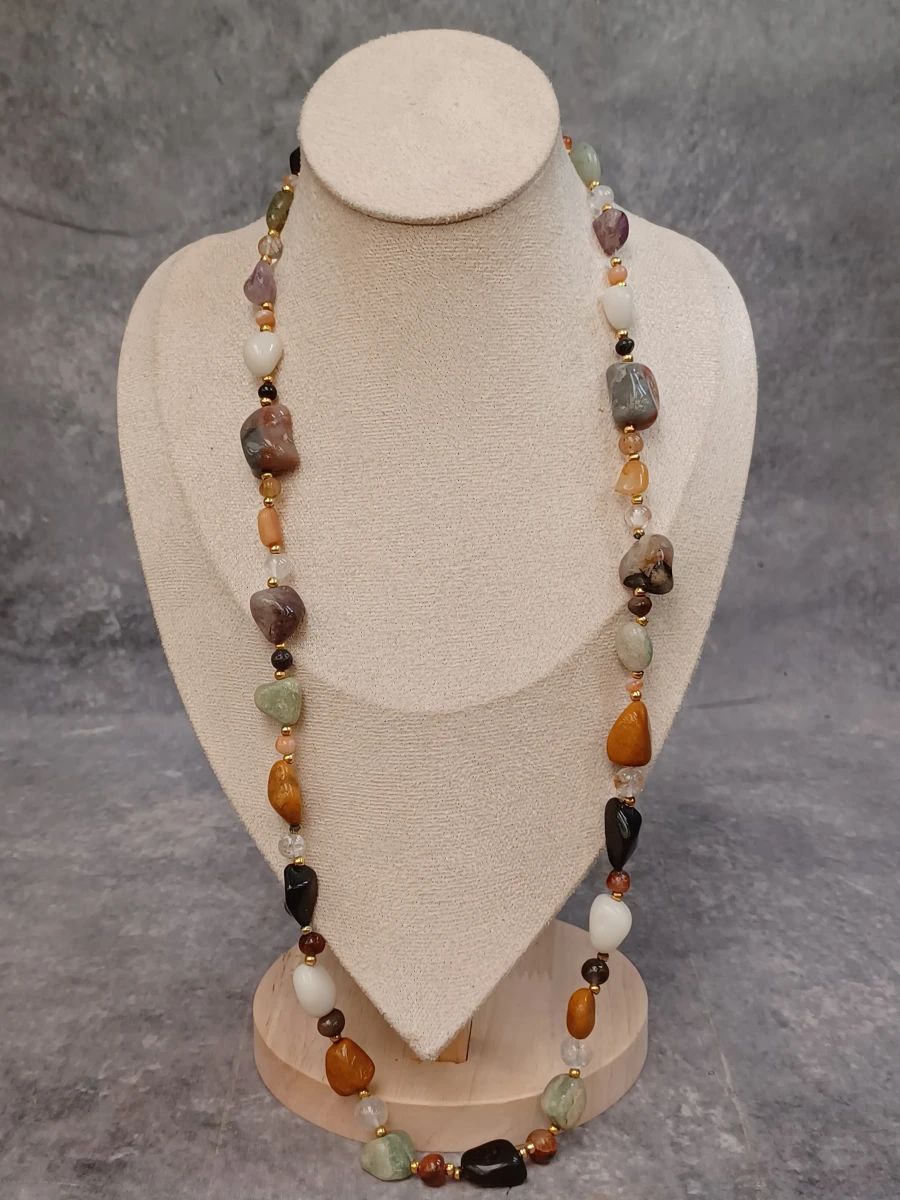3-Delige Boho-Chic sieradenset met natuursteen