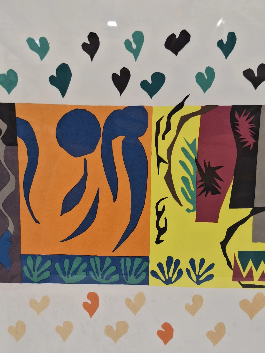 "Les Mille et Une Nuits" (Juin 50) - ingelijste kleurenlithografie naar de beroemde papiers découpés - Henri Matisse