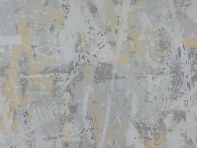 Abstracte ingelijste zeefdruk gesigneerd