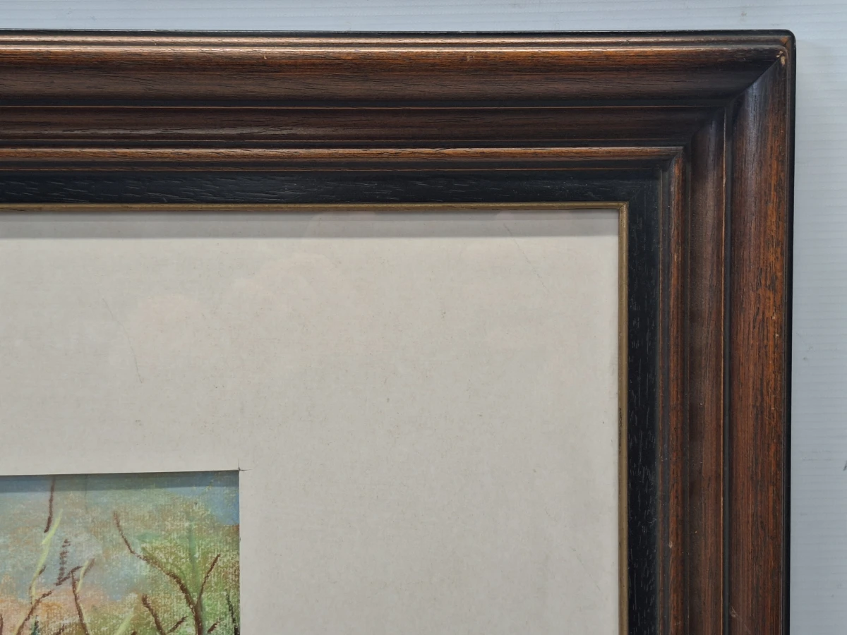 Pasteltekening "Lembeke", boslandschap (1998) - Marie-Madeleine Eyland-Legrain